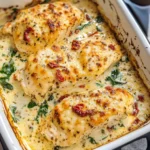 Baked Tuscan Chicken Casserole