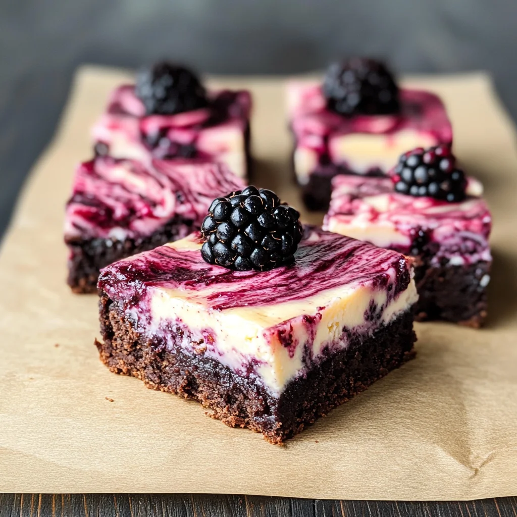 Blackberry Cheesecake Brownies