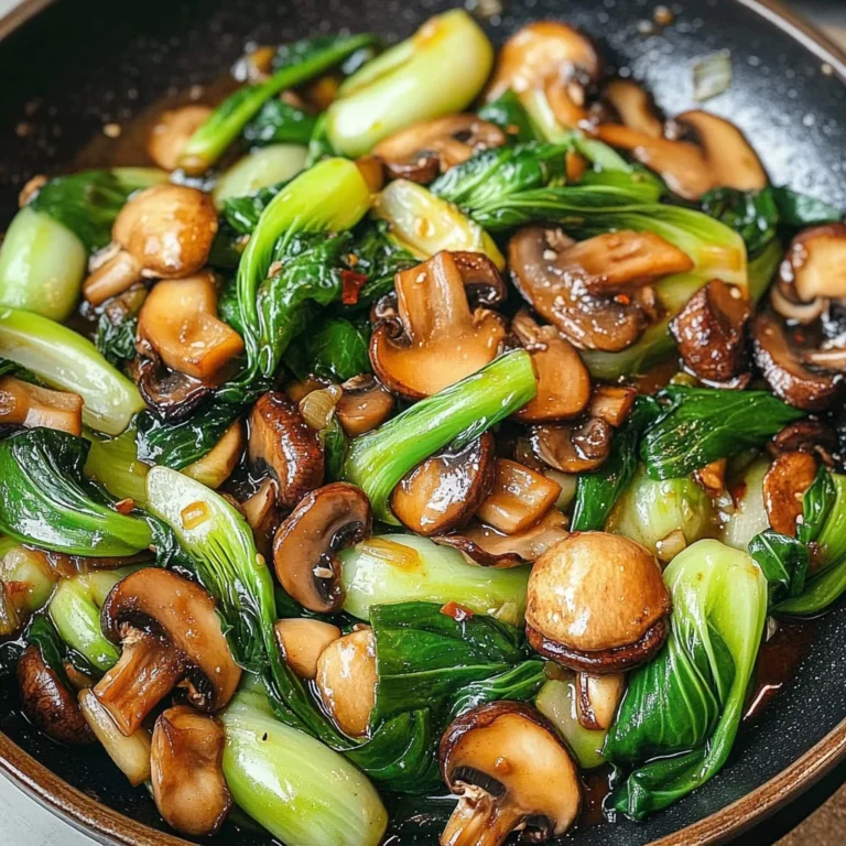 Bok Choy and Mushroom Stir Fry