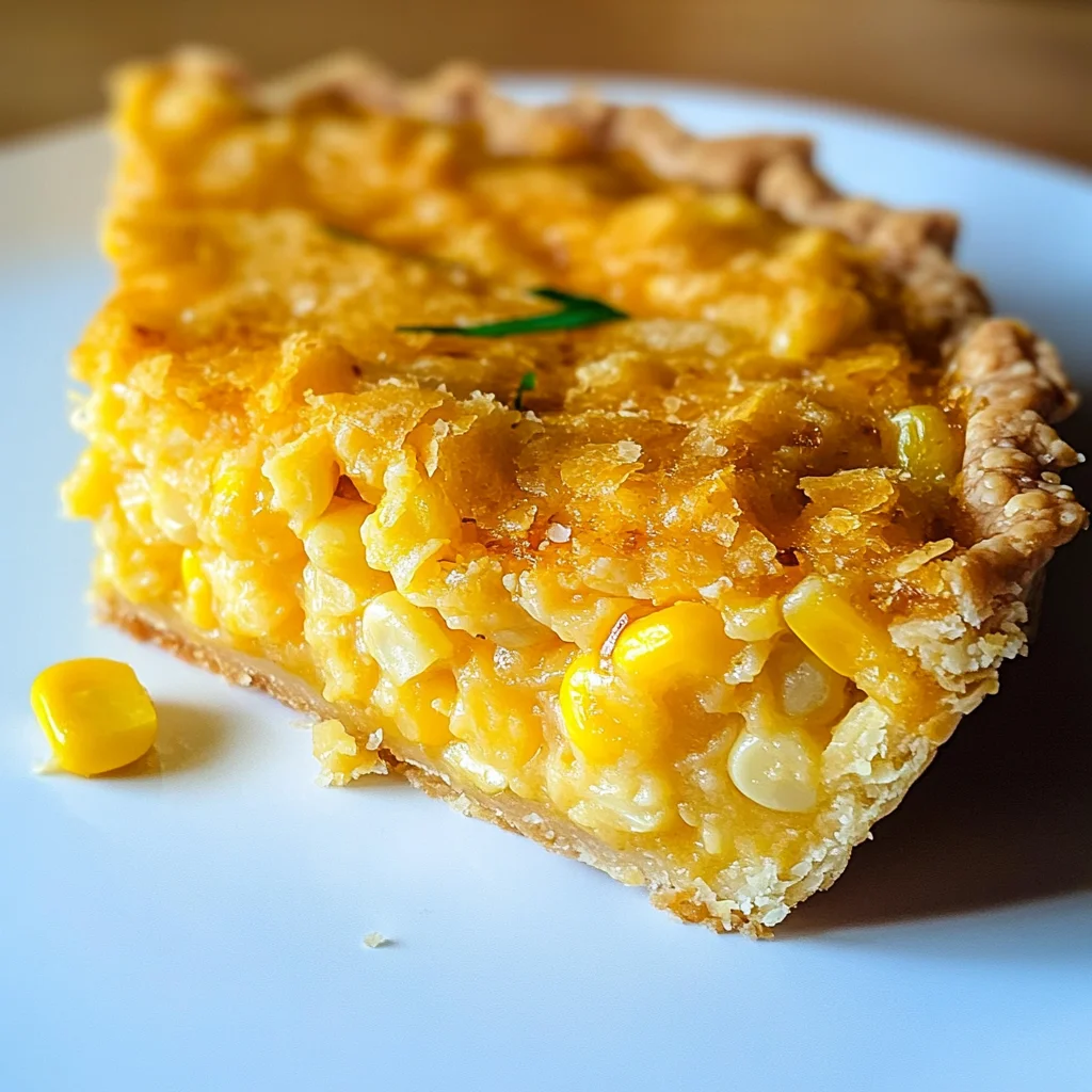 Cheddar Sweet Corn Pie