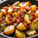 Crispy Bacon Honey Roasted Potatoes