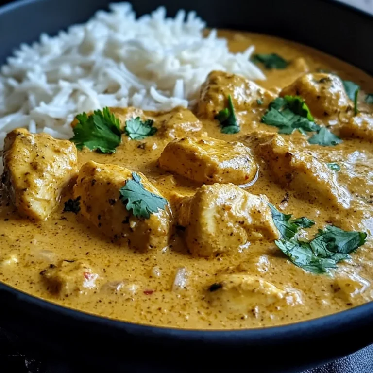 Easy Homemade Chicken Korma with Flatbread or Rice