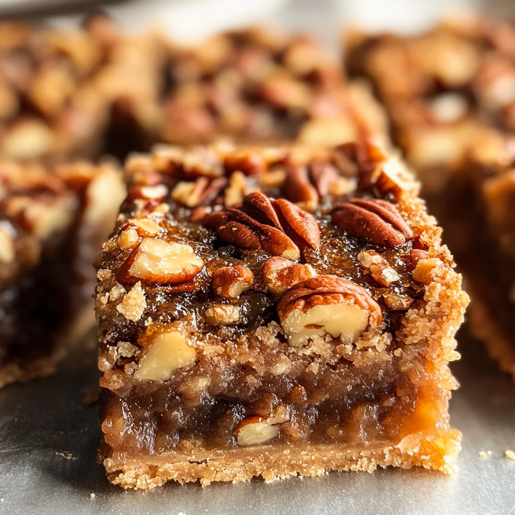 Healthy Gluten-Free Pecan Pie Bars