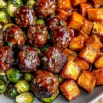Korean BBQ Meatballs and Vegetables