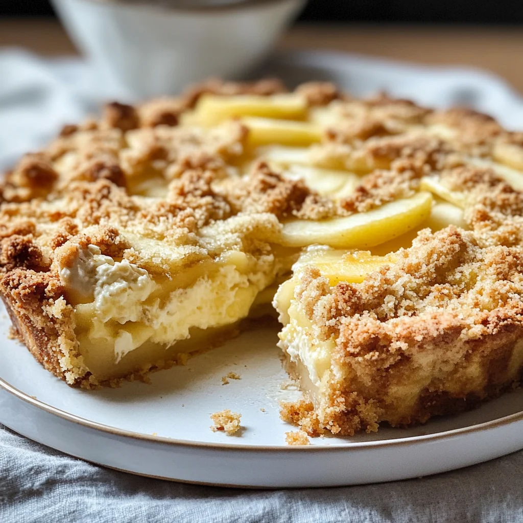 Mascarpone Apple Crumble Torta