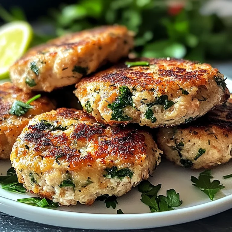 Mediterranean Chicken Patties