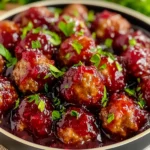 Quick Cranberry Meatballs (Christmas Recipe)
