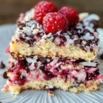 Raspberry Coconut Magic Bars