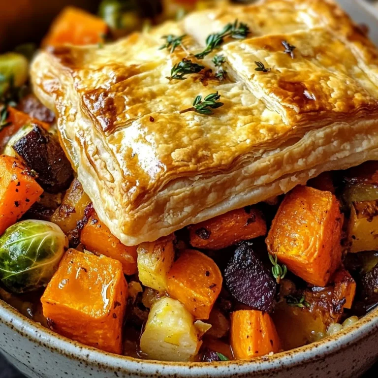 Roasted Autumn Vegetable Pot Pies